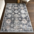 thumbnail image 1 of nuLOOM Philomena Medallion SplashGuard Machine Washable Area Rug, 4' x 6', Philomena Charcoal, 1 of 11