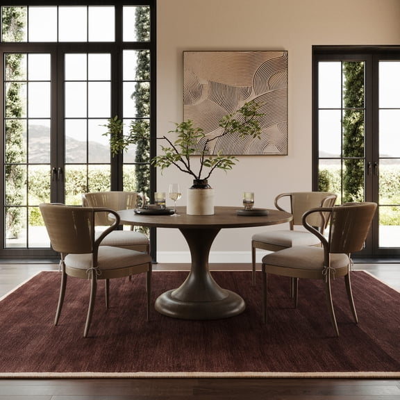 nuLOOM Pierre Wool Area Rug, 5' x 8', Brown