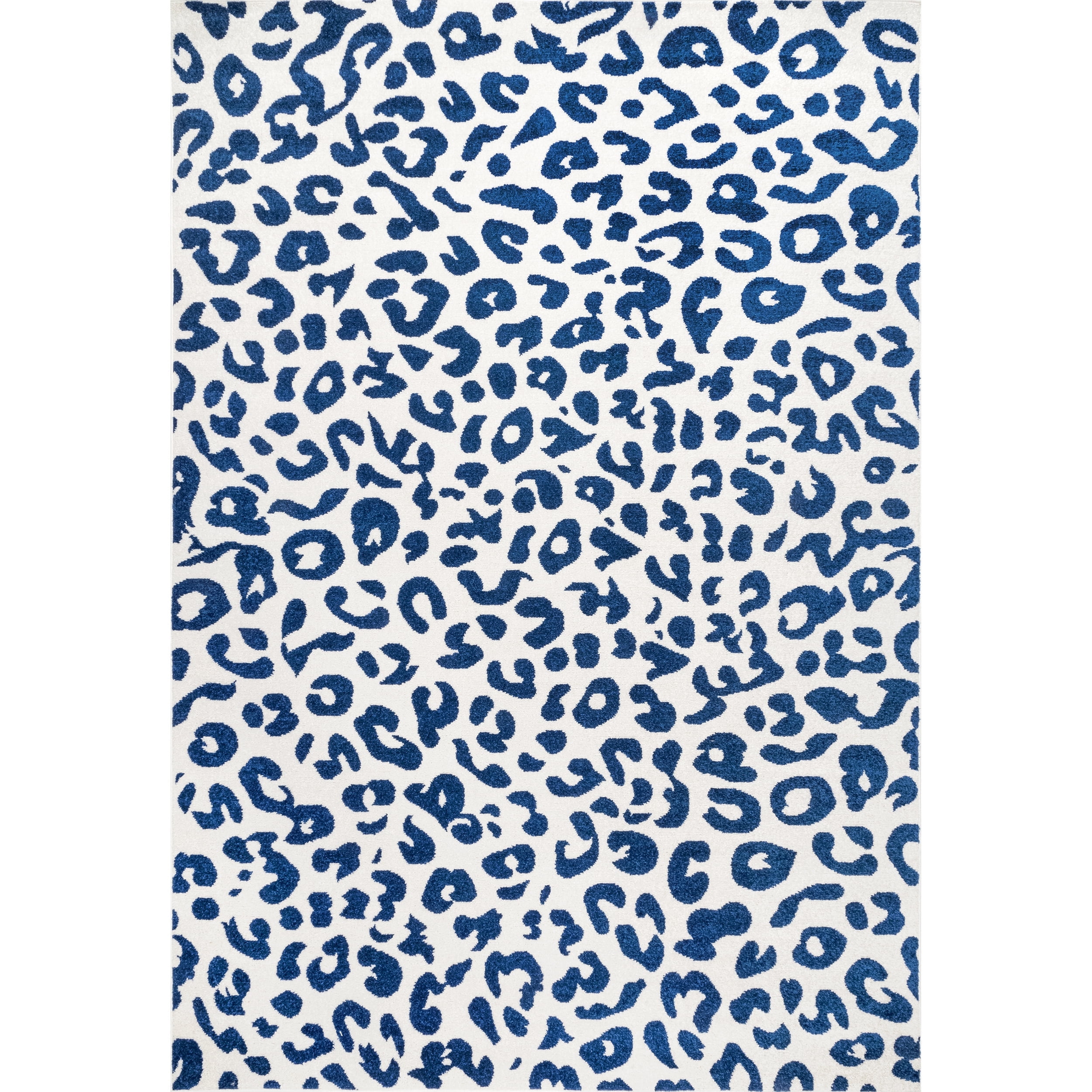 nuLOOM Print Leopard Area Rug, 4' x 6', Blue