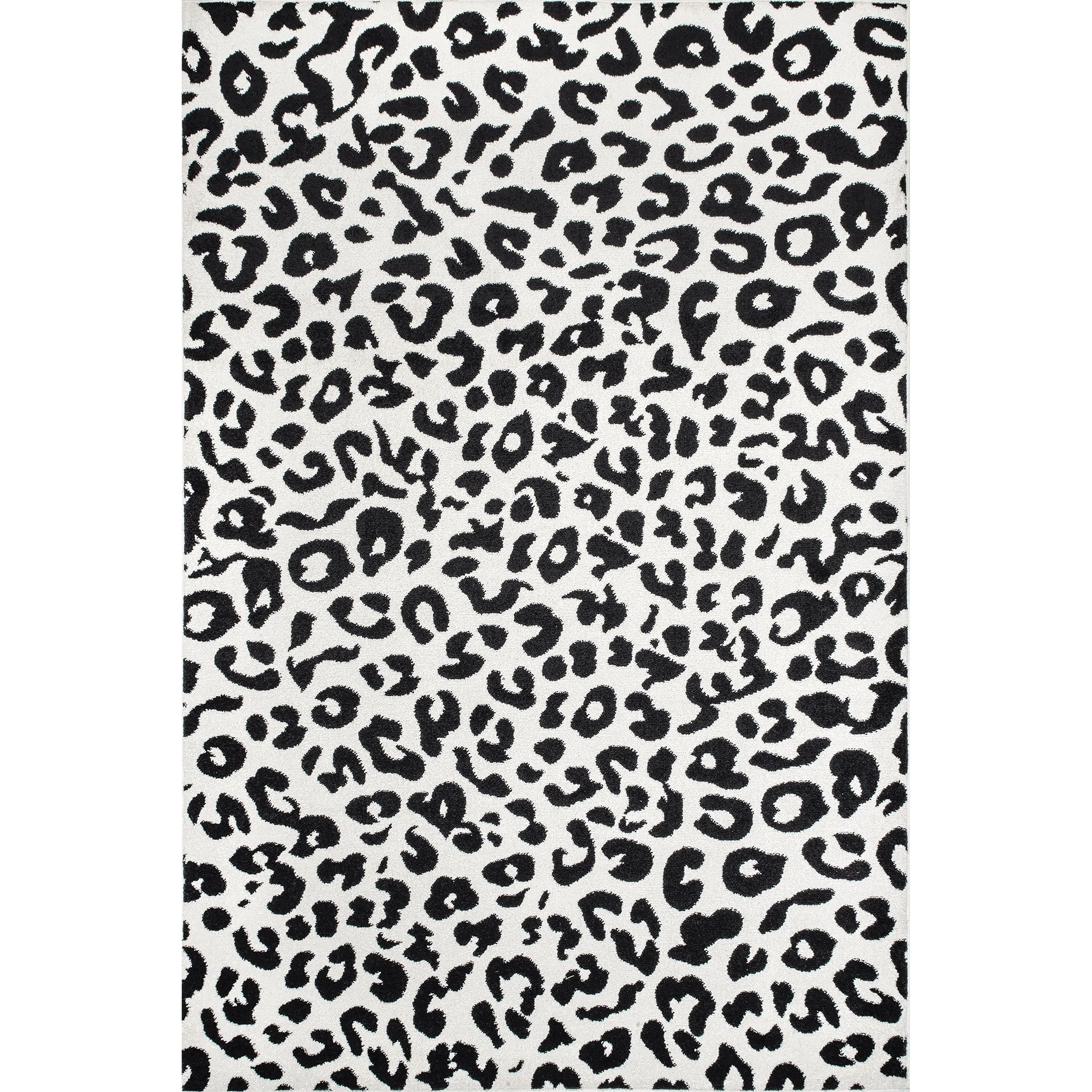 nuLOOM Print Leopard Area Rug, 5' x 7' 5", Dark Gray