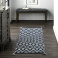 thumbnail image 1 of nuLOOM Quinn Flatweave Corner Tassel Area Rug, 2' x 6', Blue, 1 of 9