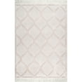 thumbnail image 1 of nuLOOM Raised Trellis Soft Kids Shag Area Rug, 7' 10" x 10', Ivory, 1 of 2