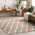 thumbnail image 1 of nuLOOM Raleigh High-Low Holiday Geometric Area Rug, 2' x 8', Red, 1 of 9