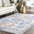 thumbnail image 1 of nuLOOM Rebecca Floral Vintage Runner Rug, 2' 8" x 8', Dark Blue, 1 of 2