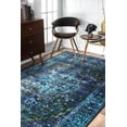 thumbnail image 1 of nuLOOM Reiko Vintage Persian Area Rug, 5' x 8', Blue, 1 of 2