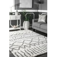 thumbnail image 1 of nuLOOM Renata Moroccan Shag Accent Rug, 3' 3" x 5', Gray, 1 of 2