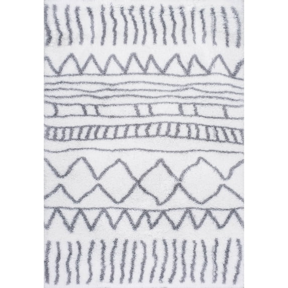 nuLOOM Renata Moroccan Shag Area Rug, 9' x 12', Gray