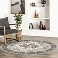 thumbnail image 1 of nuLOOM Retta SplashGuard Machine Washable Area Rug, 6', Round, Retta White, 1 of 7