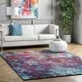 thumbnail image 1 of nuLOOM Reva Colorful Abstract Area Rug, 4' 1" x 6', Reva Multicolor, 1 of 10