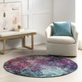 thumbnail image 1 of nuLOOM Reva Colorful Abstract Area Rug, 5', Round, Reva Multicolor, 1 of 10