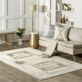 thumbnail image 1 of nuLOOM Rey Transitional Geometric Area Rug, 5' x 8', Vickie Beige, 1 of 5