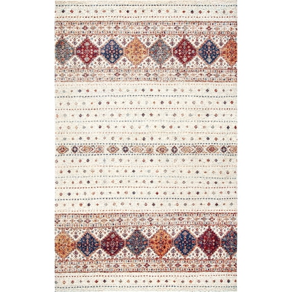 nuLOOM Rhapsody Rococo Striped Area Rug, 6' 7" x 9', Beige