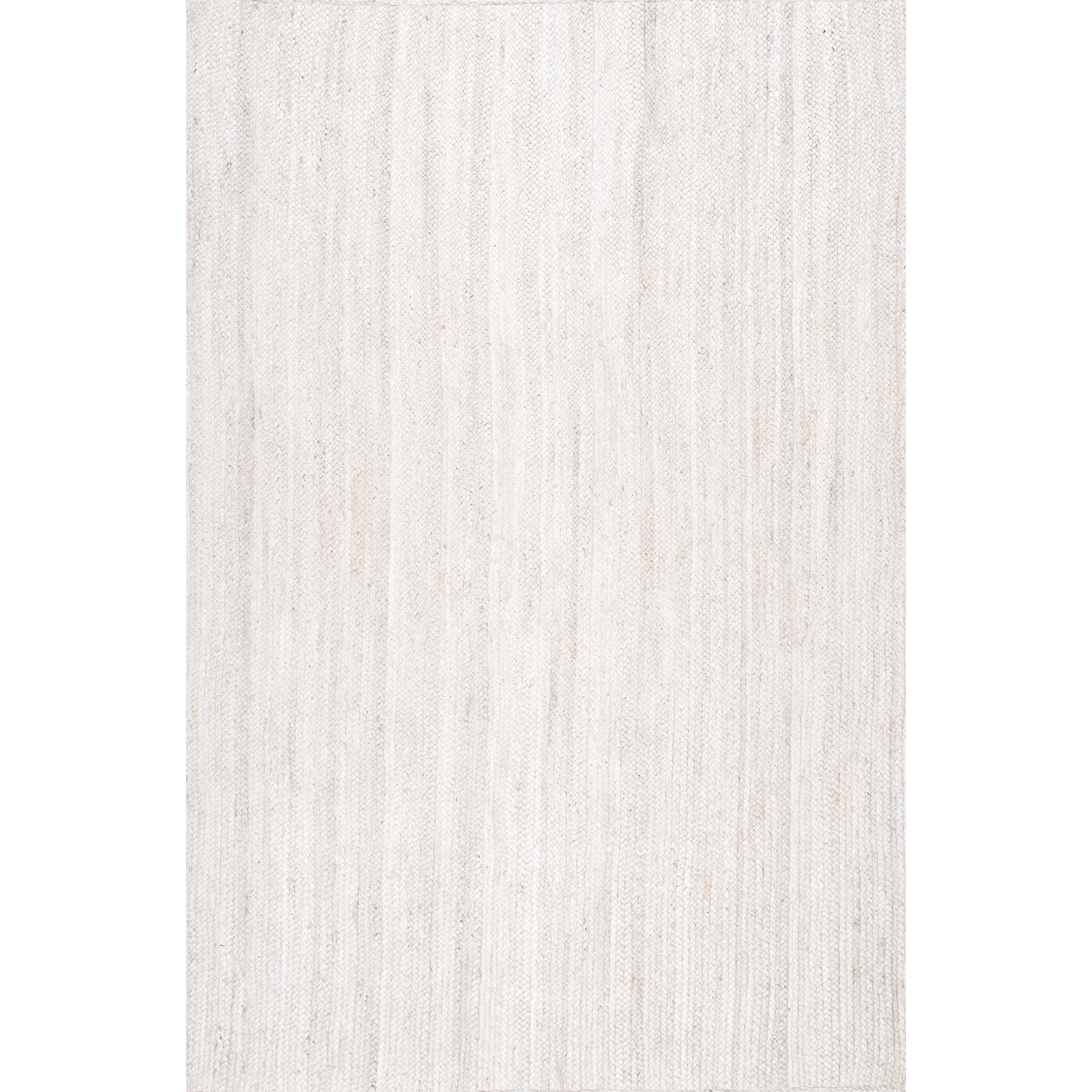 nuLOOM Rigo Hand Woven Farmhouse Jute Accent Rug, 2' 3" x 4', Off White