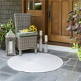 thumbnail image 1 of nuLOOM Rigo Hand Woven Farmhouse Jute Area Rug, 5' Round, Off-white, 1 of 15