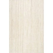 nuLOOM Rigo Hand Woven Farmhouse Jute Area Rug, Oval 2' 3" x 4', Off-white