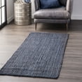 thumbnail image 1 of nuLOOM Rigo Hand Woven Farmhouse Jute Runner Rug, 2' 6" x 6', Navy, 1 of 15
