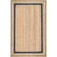 thumbnail image 1 of nuLOOM Rikki Braided Border Jute Area Rug, 4', Navy, 1 of 2