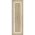 thumbnail image 1 of nuLOOM Rikki Braided Border Jute Runner Rug, 2' 6" x 6', Off White, 1 of 3
