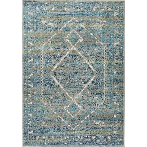 nuLOOM Rima Medallion Area Rug, 5' x 7' 5", Blue