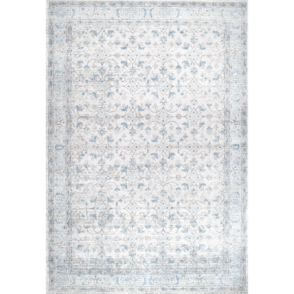 nuLOOM Rio Transitional Farmhouse Area Rug, 10' x 14', Aqua