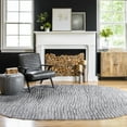 thumbnail image 1 of nuLOOM Sherill Abstract Transitional Area Rug, 6' 7" x 9', Oval, Sherill Grey, 1 of 10