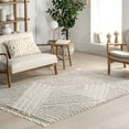 thumbnail image 1 of nuLOOM Risette Geometric Shag Tassel Area Rug, 10' x 14', Risette Beige, 1 of 9