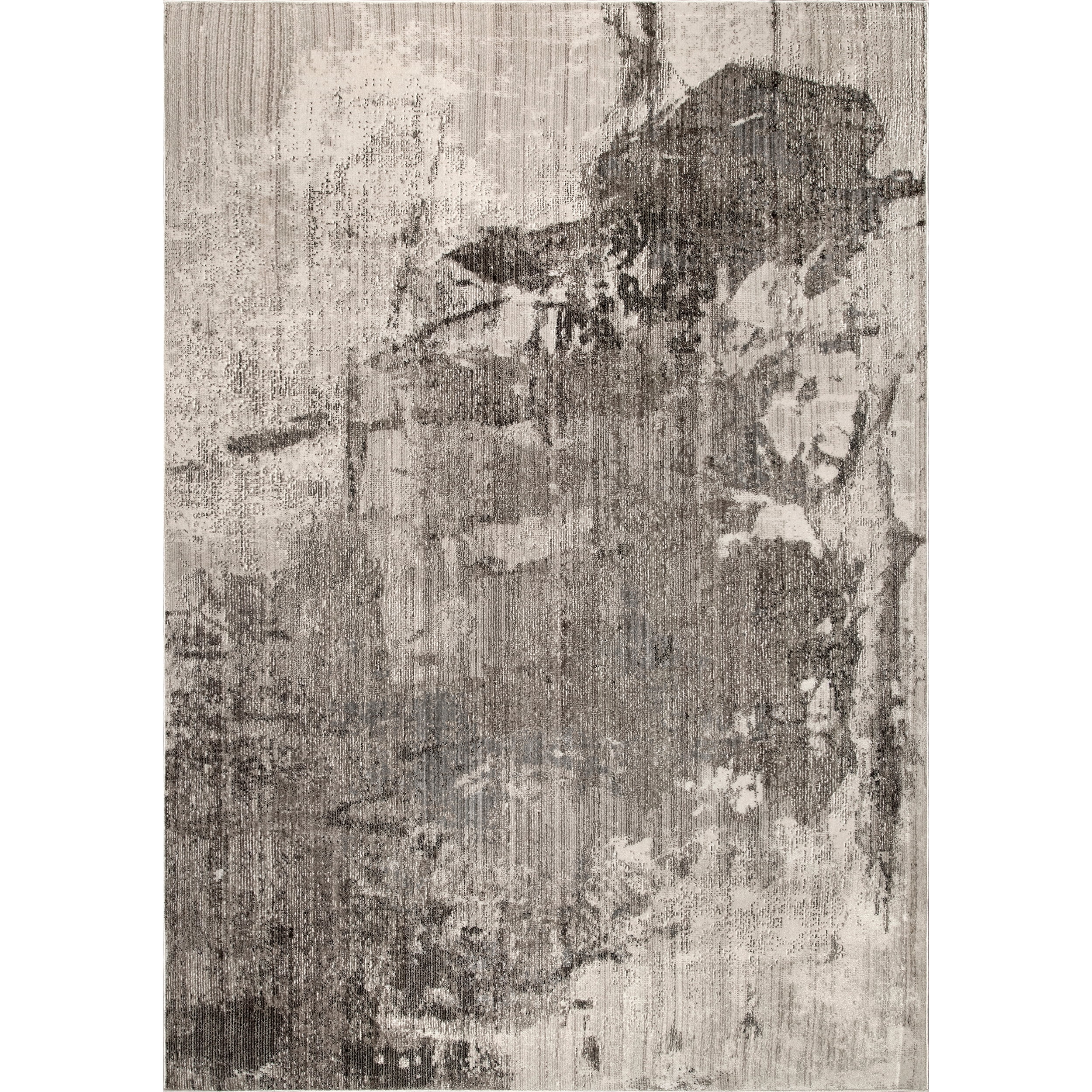 Light Brown Abstract Reversible Synthetic Area Rug