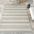 thumbnail image 1 of nuLOOM Robin Multi Stripe Indoor/Outdoor Area Rug, 8' x 10', Light Grey, 1 of 9