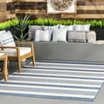 thumbnail image 1 of nuLOOM Robin Multi Stripe Indoor/Outdoor Blue 2' x 3' Coastal Area Rug, 1 of 4