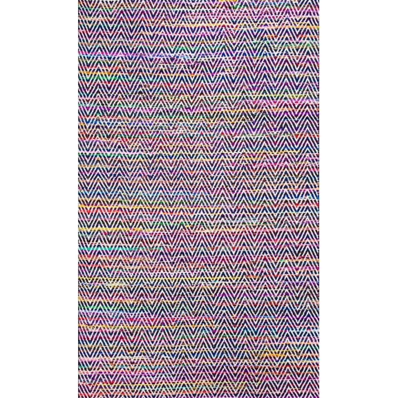 nuLOOM Rochell Handwoven Chevron Accent Rug, 3' x 5', Indigo