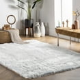 thumbnail image 1 of nuLOOM Rodolfo Solid Shag Area Rug, 4' x 6', Rodolfo White, 1 of 6