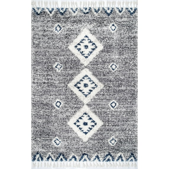 nuLOOM Rogue Modern Shag Accent Rug, 3' x 5', Gray