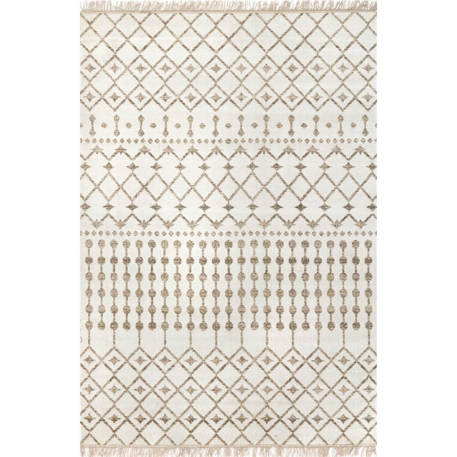 nuLOOM Rosalie Trellis Indoor/Outdoor Area Rug, 4' x 6', Beige ...