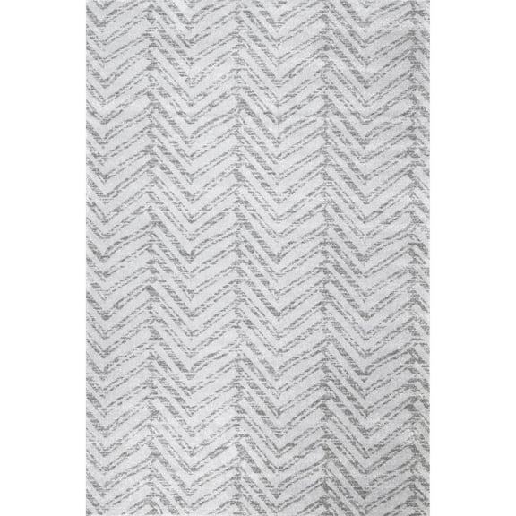 nuLOOM Rosanne Geometric Area Rug, 6' 7" x 9', Gray