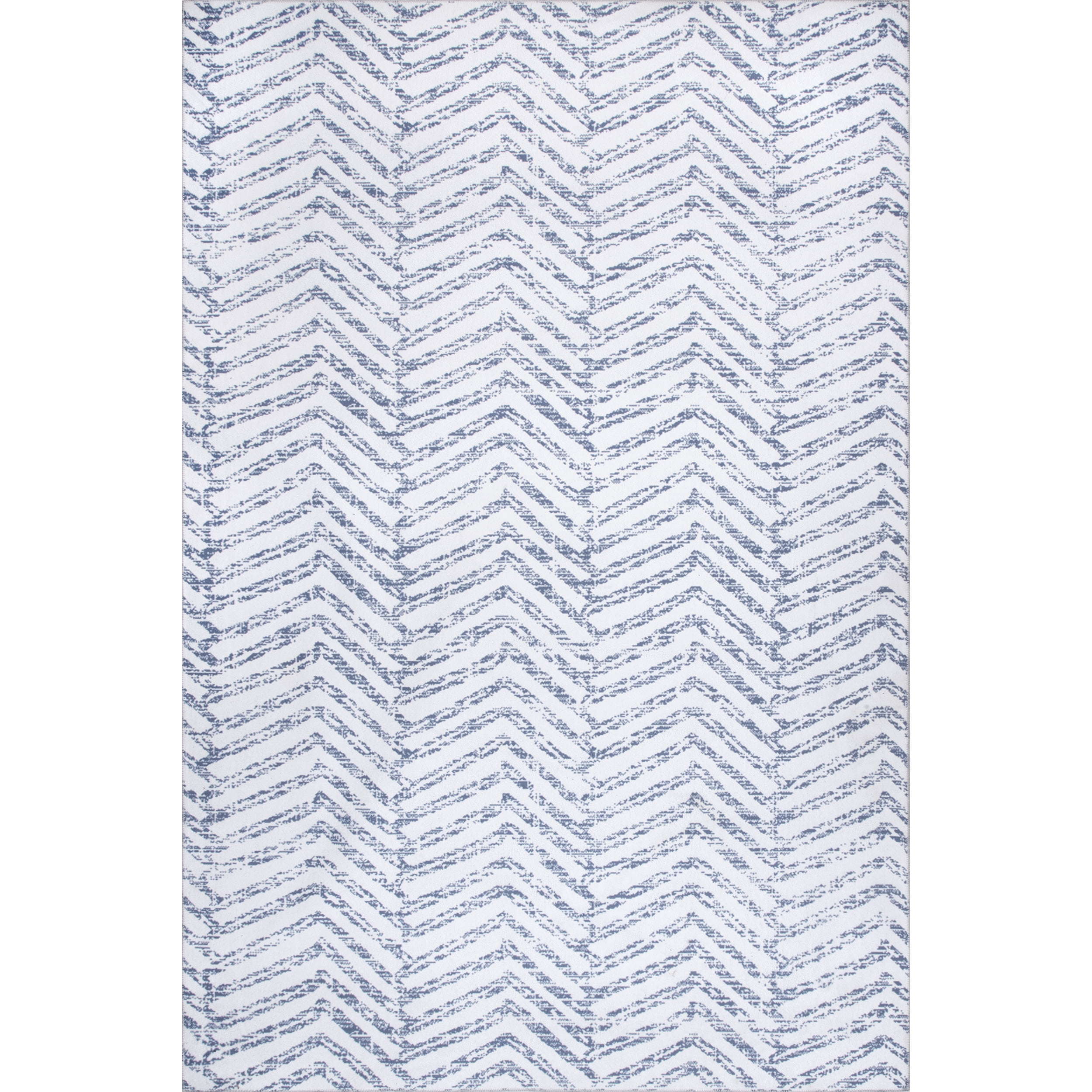 nuLOOM Rosanne Machine Washable Geometric Area Rug, 8' x 10', Blue