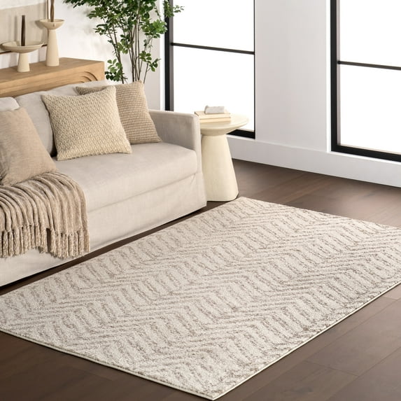 nuLOOM Rosanne Transitional Striped Area Rug, 5' x 8', Beige