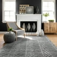 thumbnail image 1 of nuLOOM Rosanne Transitional Striped Area Rug, 6' 7" x 9', Dark Gray, 1 of 4