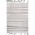 thumbnail image 1 of nuLOOM Rose Stripe Cotton Flatweave Tassel Area Rug, 1 of 1