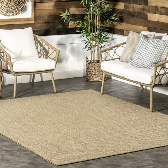 nuLOOM Rosy Classic Indoor/Outdoor Area Rug, 8' x 10', Rosy Brown