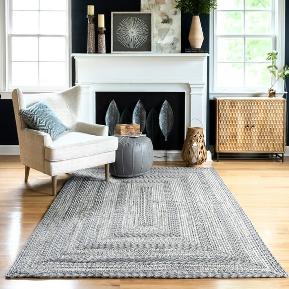 nuLOOM Rowan Braided Texture Indoor/Outdoor Area Rug, 3' x 5', Gray