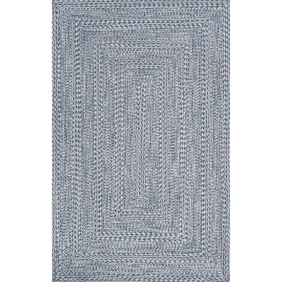 nuLOOM Rowan Braided Texture Indoor/Outdoor Area Rug, 6' x 9', Blue