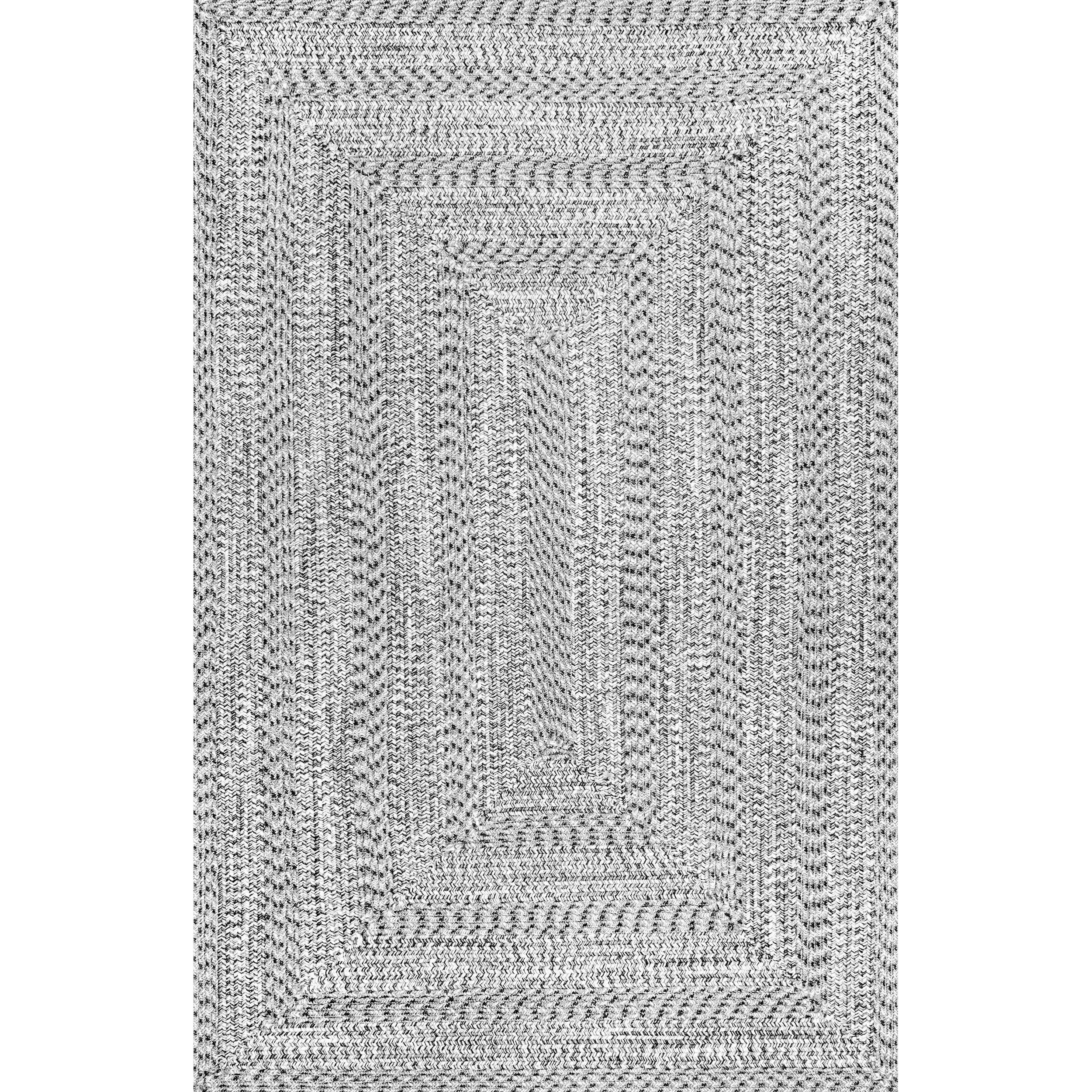 nuLOOM Rowan Braided Texture Indoor/Outdoor Area Rug, 7' 6" x 9' 6", Gray