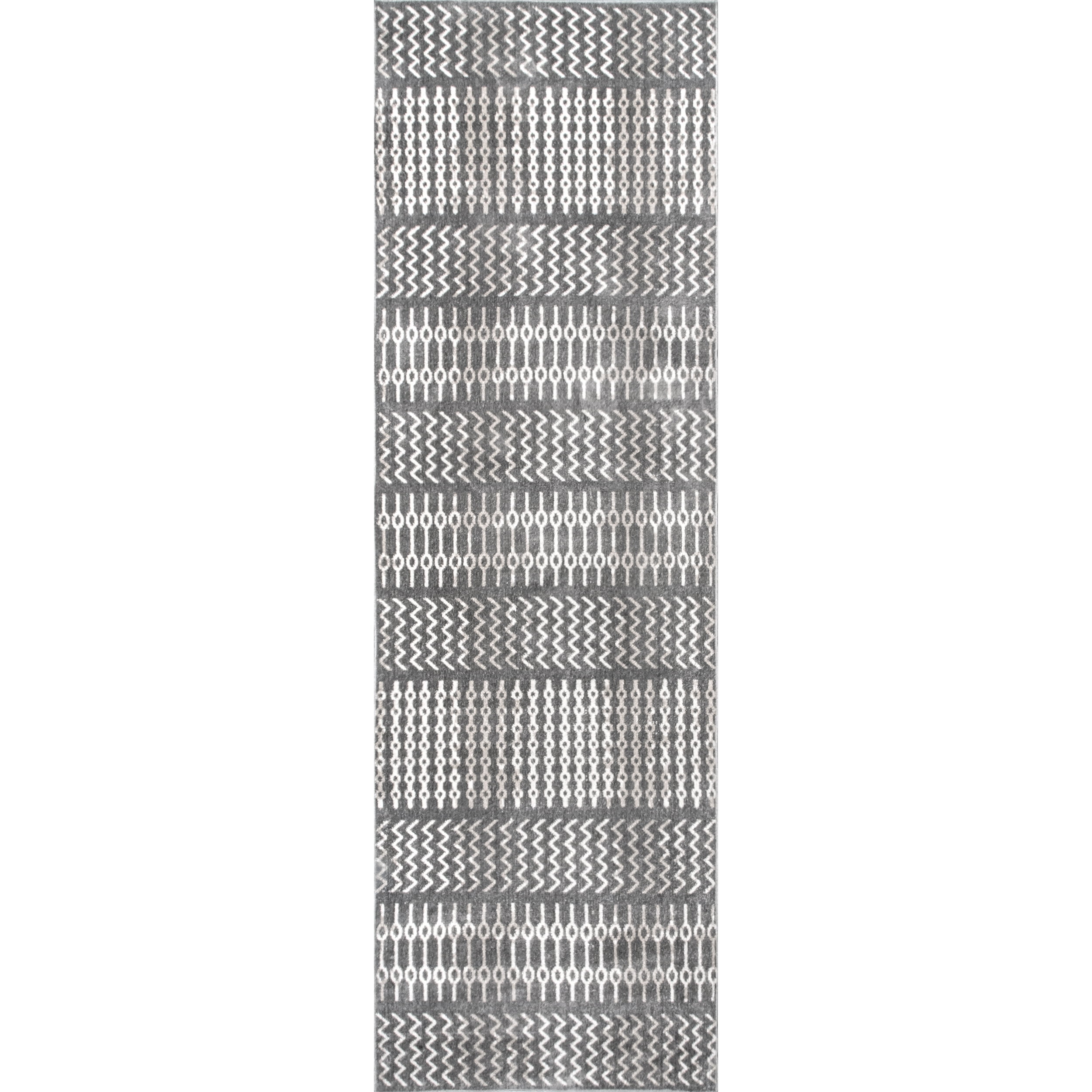 nuLOOM Runner Rug, 2' 6" x 8', Gray