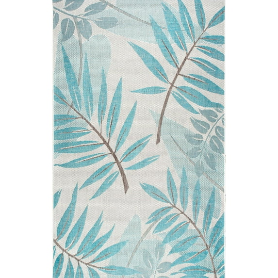 nuLOOM Rylie Contemporary Indoor/Outdoor Area Rug, 10' x 14', Turquoise