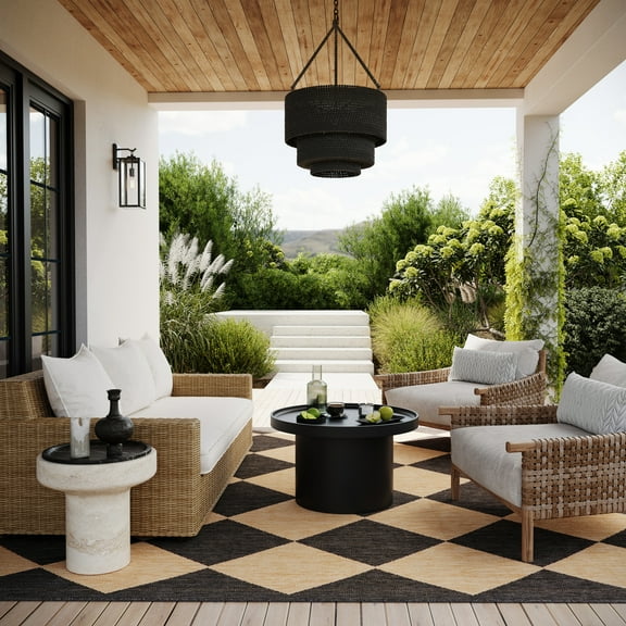 nuLOOM Sabina Diamond Trellis Indoor/Outdoor Area Rug, 2' x 3', Sabina Dark Grey