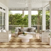 nuLOOM Sabina Diamond Trellis Indoor/Outdoor Area Rug, 6 7" x 9, Sabina Brown