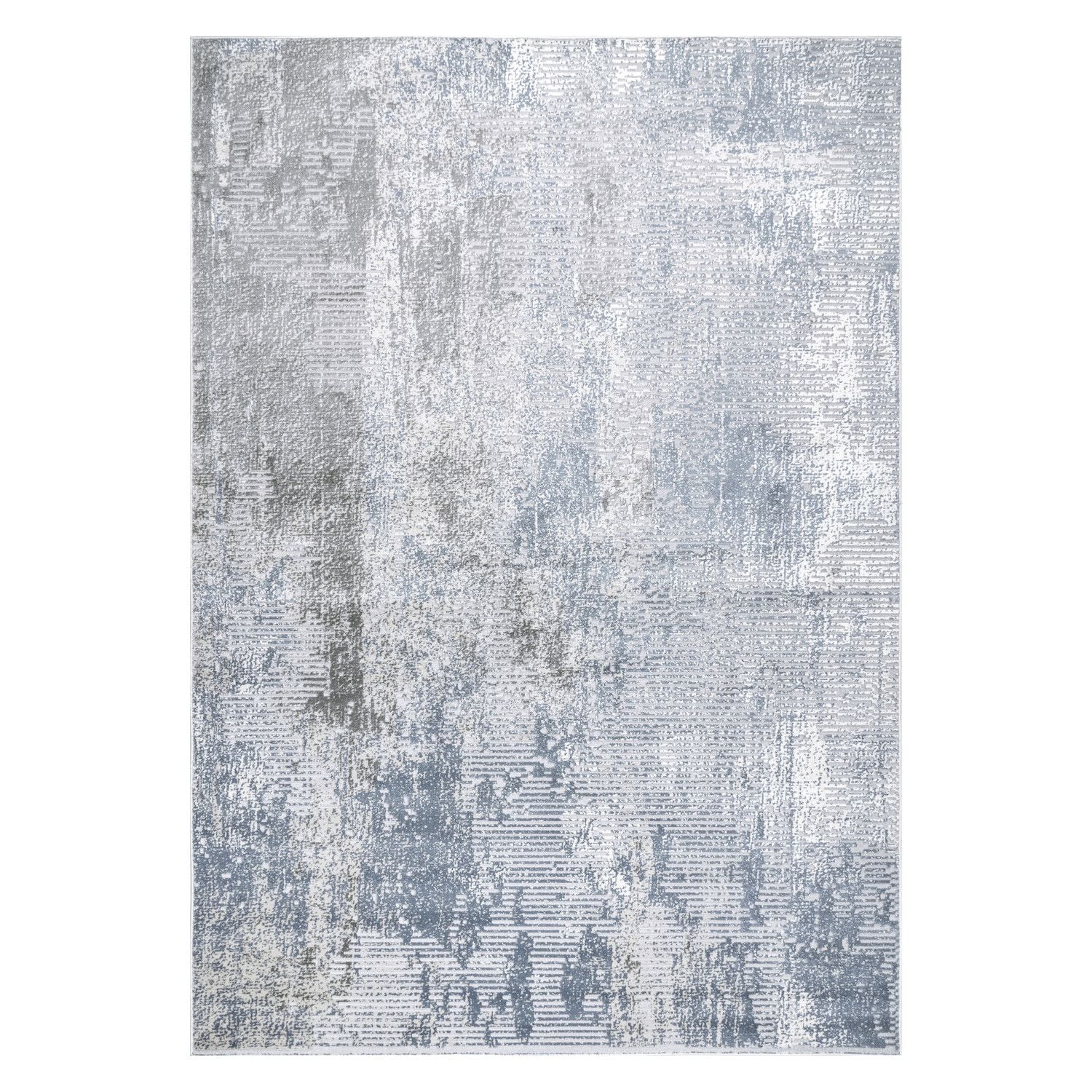 Sabina Dark Grey Diamond Trellis Synthetic Area Rug