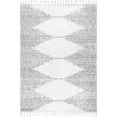thumbnail image 1 of nuLOOM Sadie Moroccan Diamond Tassel Shag Area Rug, 8' 10" x 12', White, 1 of 2