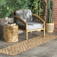 thumbnail image 1 of nuLOOM Sammi Geometric Trellis Indoor/Outdoor Area Rug, 2' x 8', Runner, Sammi Brown, 1 of 7