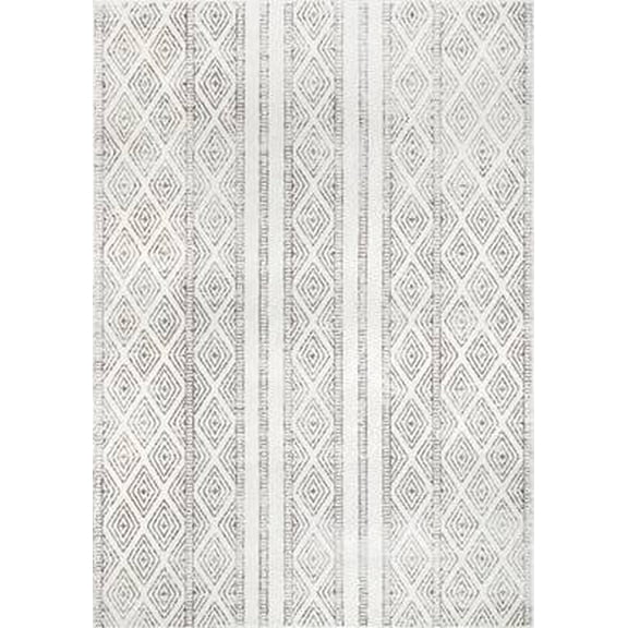 nuLOOM Sarina Diamonds Area Rug, 4' x 6', Gray